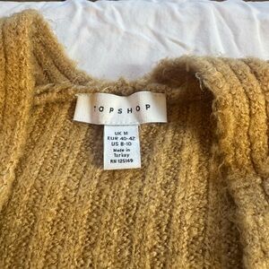 Topshop Women's Tan Long Cardigan Size M